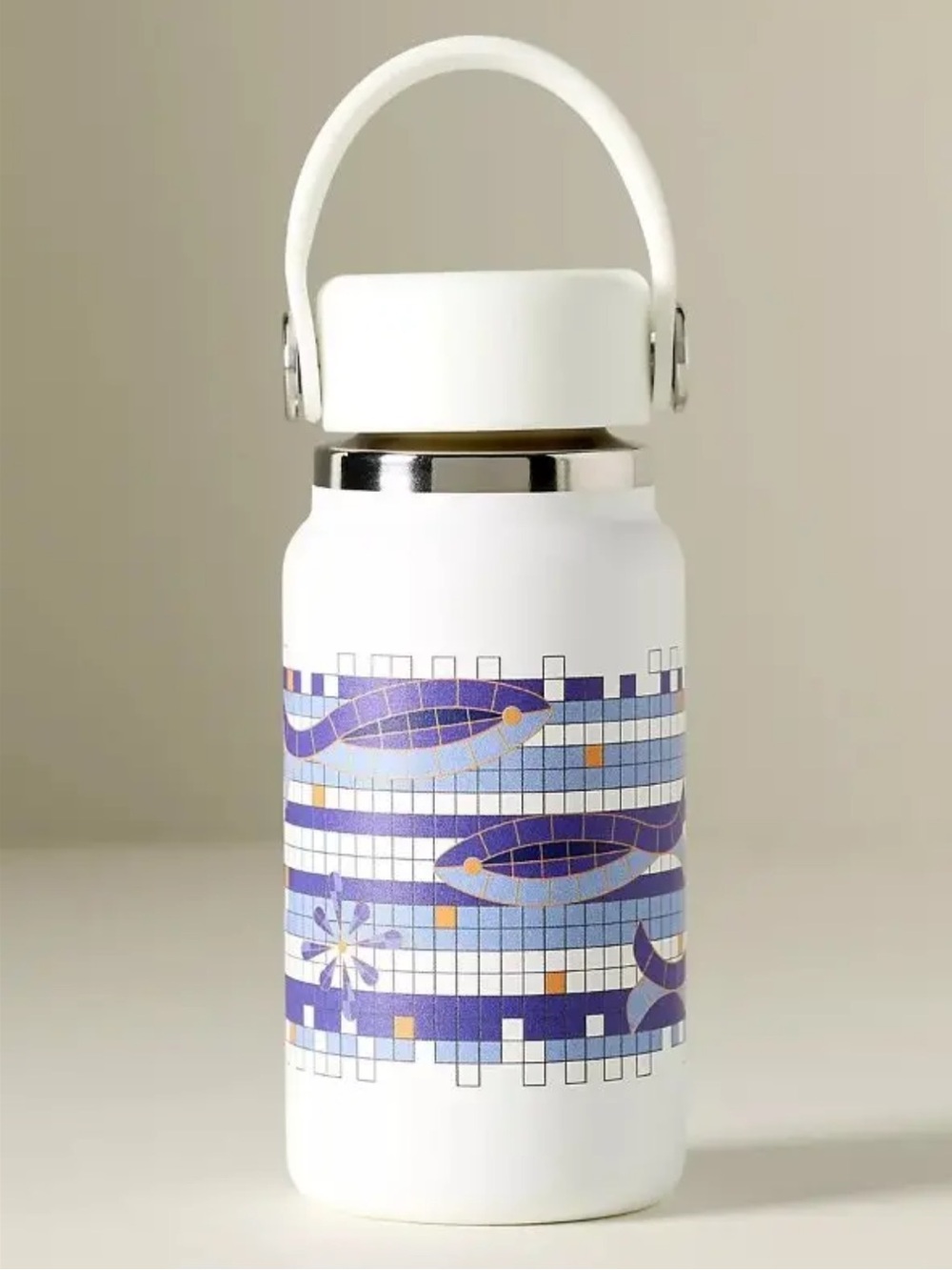 Hydro Flask Micro Hydro 200 mL Water Bottle Insulated Purple Mosaic Sardines